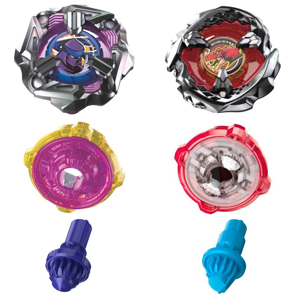 Beyblade X Beat Tyranno 4-70Q & Knife Shinobi 4-80HN Dual Pack Set